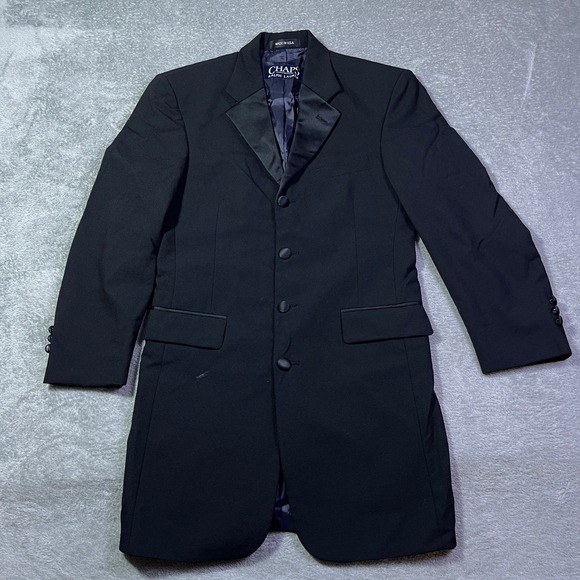 Chaps Ralph Lauren Men's Black Wool Formal Tuxedo Blazer Coat Made in USA Career - Picture 2 of 16